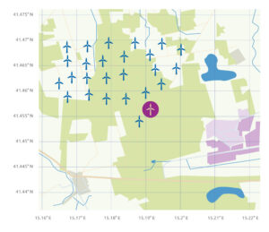 Beispielhafte Standortanalyse einer Windenergieanlage zur Optimierung der Langzeitertragsprognosen